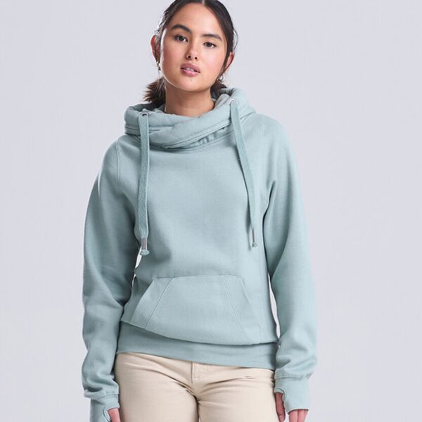 Cross neck hoodie Thumbnail